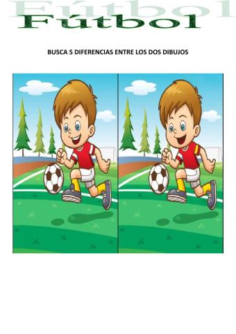 Fútbol - Diferencias (Fácil)