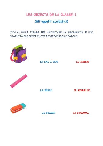 Les Objects de la Classe-1