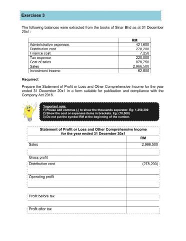 Financial Statements-SOPL