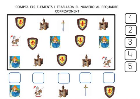 Compta i trasllada el número