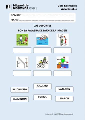 Deportes: conocemos algunos deportes 1