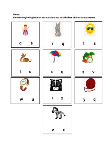 ELA worksheet