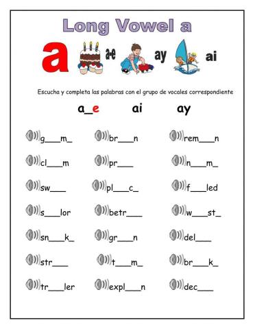 Long vowel a