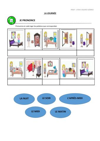 Les activités de la journée- prononciation