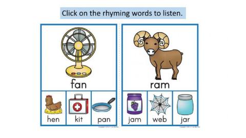 Rhyming Words Listening