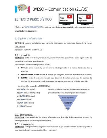 El texto periodístico