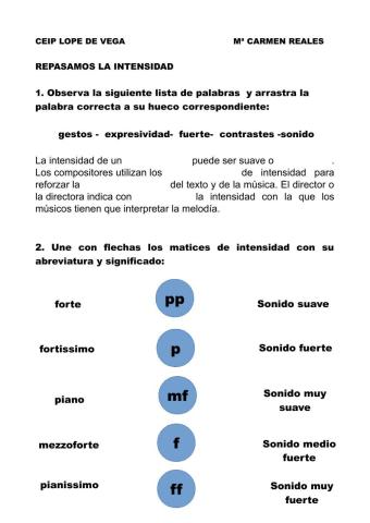 Matices de intensidad