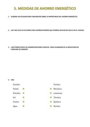 Medidas de ahorro energético