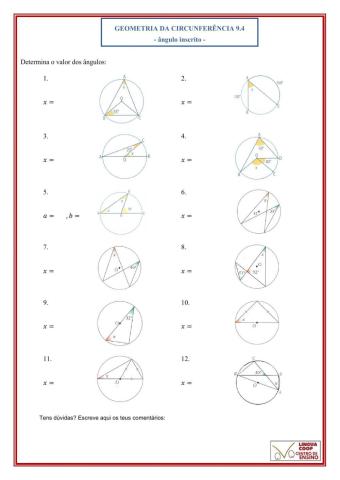 Geometria da circunferência 9.4