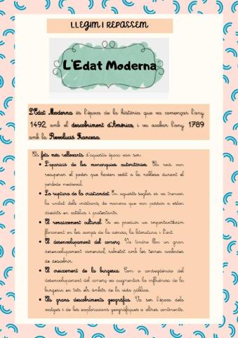 L'edat moderna