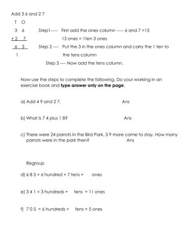 Mathematics --- Regrouping