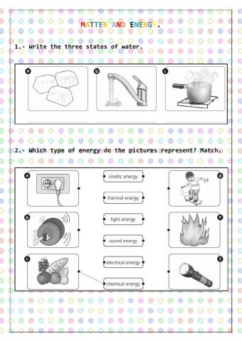 Review U. 5 Matter and energy