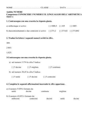 verifica strutturata mate pag. 1 e 2