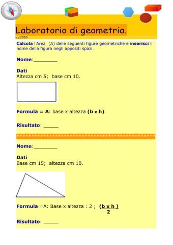 AREA FIGURE PIANE 1