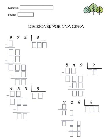 Divisiones por una cifra