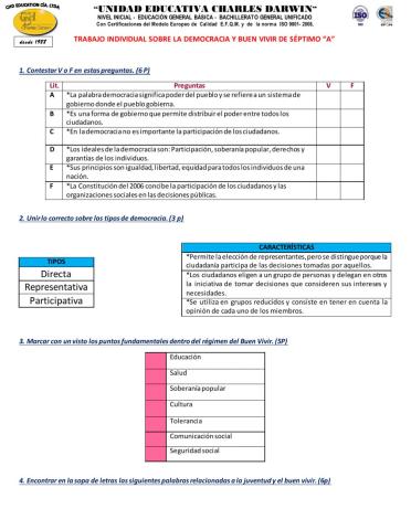 La Democracia y Buen Vivir