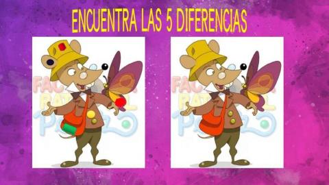 Encuentra las 5 diferencias