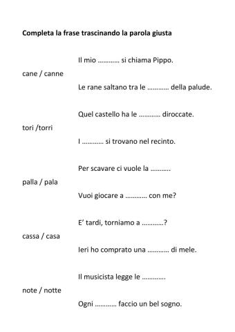 Lettere doppie