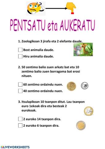 Pentsatu eta erantzun 1