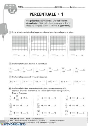 La percentuale