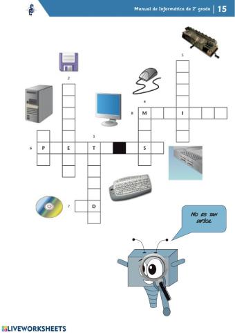 Crucigrama de Informática