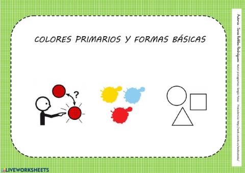 Formas, colores y tamaños . nivel 1