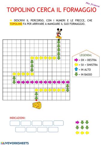 Topolino cerca il formaggio