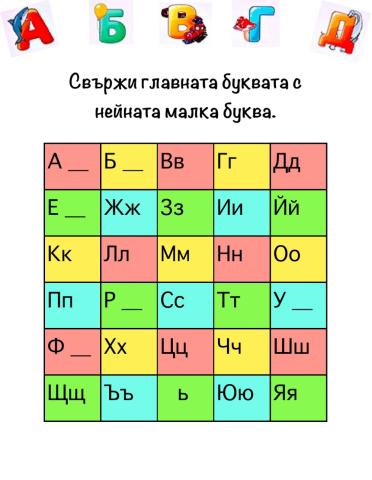 ПДГ изпит букви