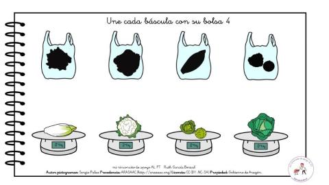 Las verduras: relaciona fondo-figura 4