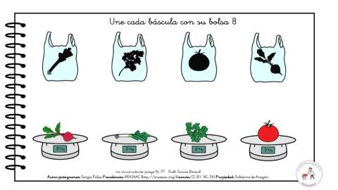 Las verduras: relaciona fondo-figura 8