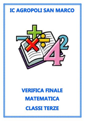 Prova matematica classi terze