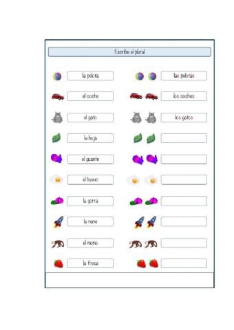 Singular y plural