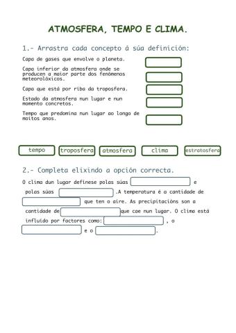 Atmosfera, tempo e clima