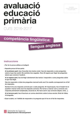 Competències bàsiques 6è 2016-17 english