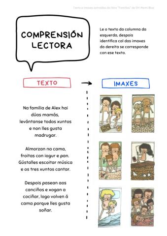 Comprensión lectora: FAMILIAS