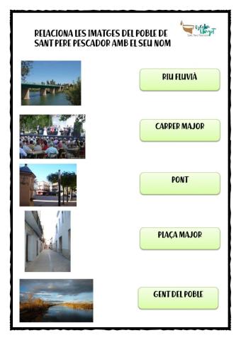 Relacionar imatges del poble amb el seu nom