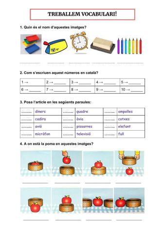 Treballem vocabulari!