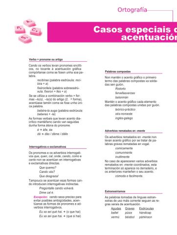 Casos especiais de acentuación