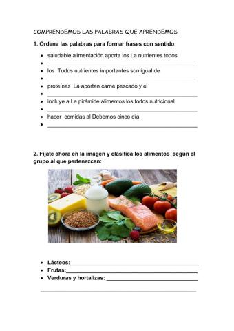 Ficha alimentación saludable