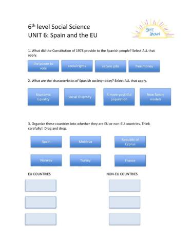 6th level social science unit 6