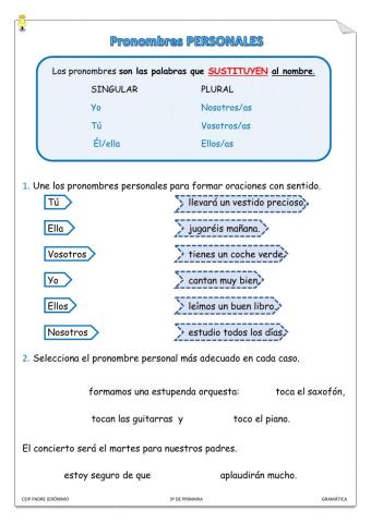 Pronombres personales