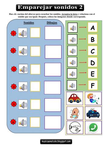 Emparejar sonidos 2