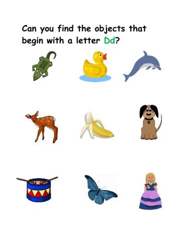 Letter D Sounds