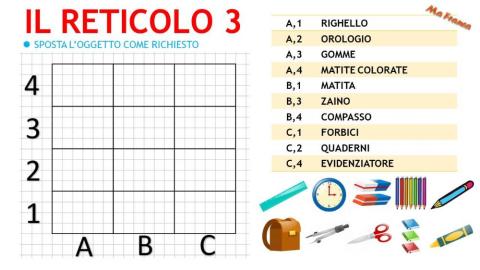 Il reticolo 3 (OGGETTI SCOLASTICI)