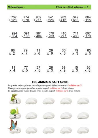 Fitxa de càlcul setmanal - 8