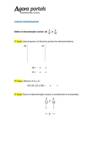 Denominador común