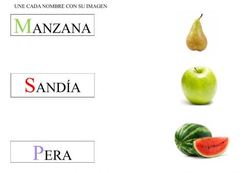 Nombre de frutas