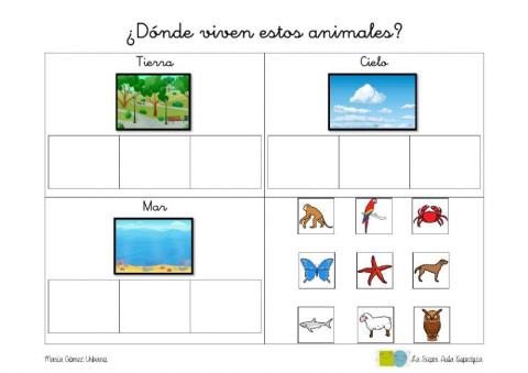 ¿Dónde viven estos animales?