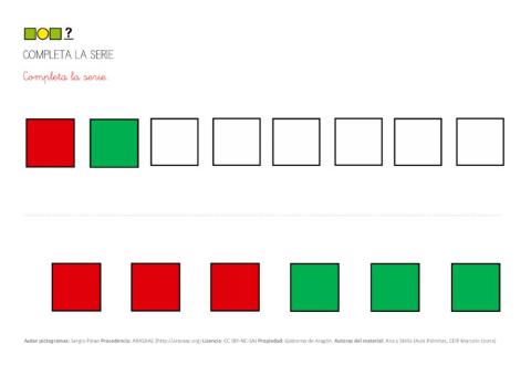 Series dos colores cuadrados 2