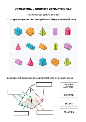 Gorputz geometrikoak (2)